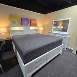 Queen Storage Bedroom Set In Stock For Fast Delivery 