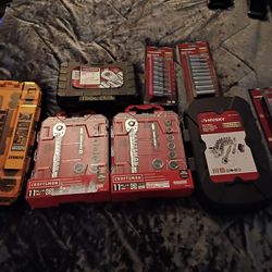 DeWalt impact ratchet set, craftsman socket set, Husky ratchet set