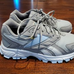 REEBOK Athletic Shoe: Best Slip-Resist/Electrical Hazard (EH)/Met Guard, M, 8 1/2