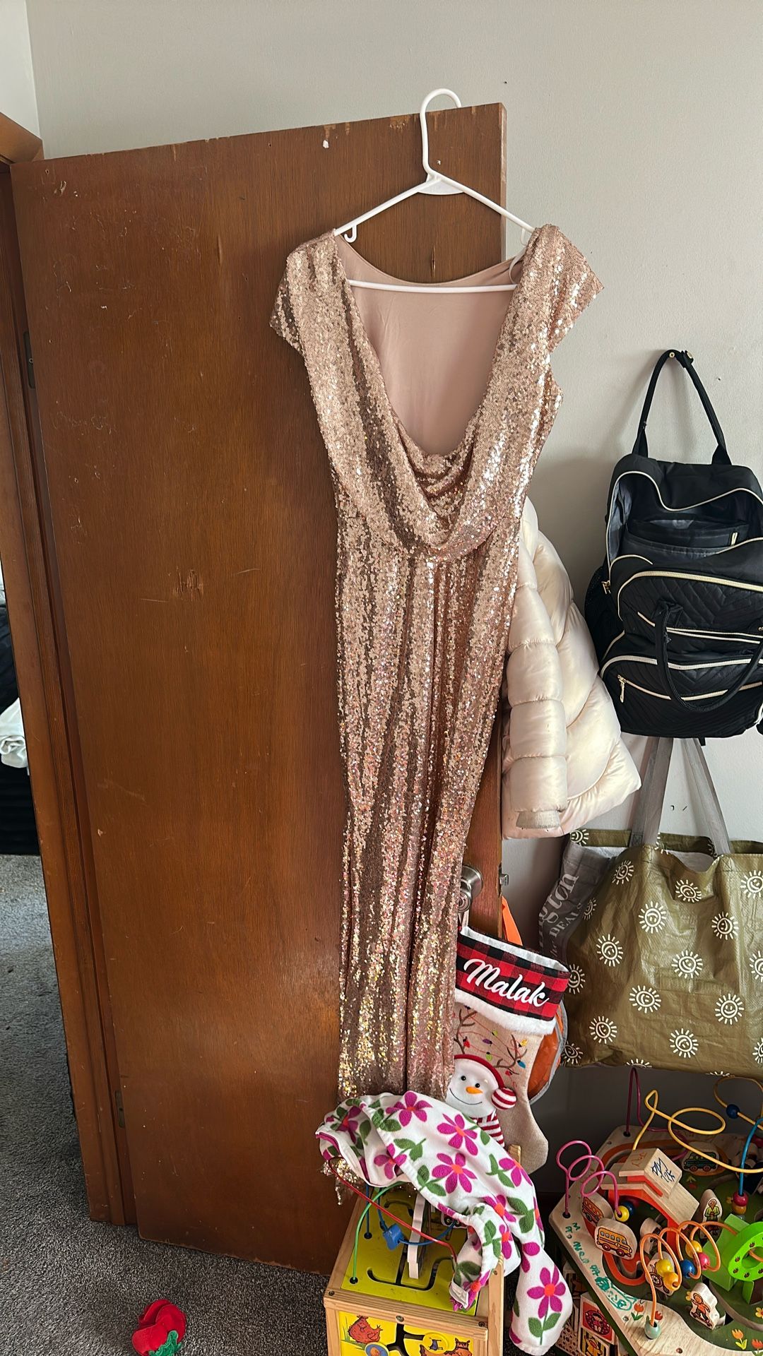 Beautiful Gold Sequence Dress