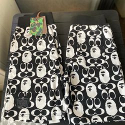 Coach and Bape shorts