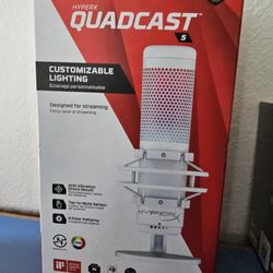 HyperX QuadCast S RGB USB Condenser Microphone PC/Mac/PS4/PS5-NEW