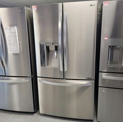 LG French Door Fridge – Stainless, Ice & Water, Clean