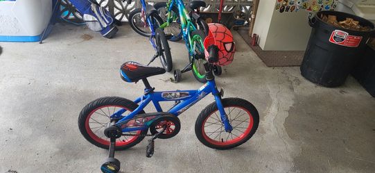 Kids spiderman bike