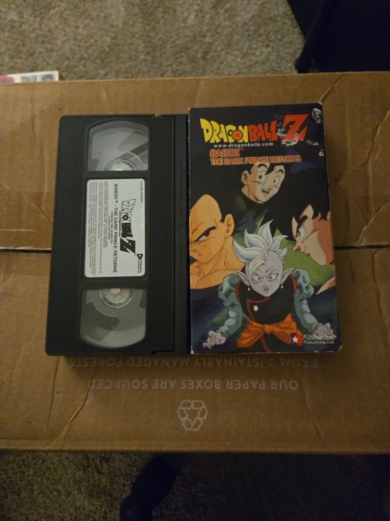 Dragon Ball Z VHS Tape "Babidi - The Dark Prince Returns"