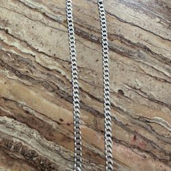 925 Sterling Silver Flat Curb Chain