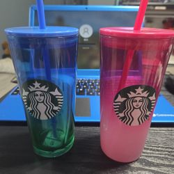 Starbucks ombre EUROPE glass Tumbler Set 