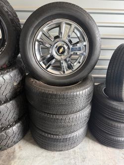 20” Bridgestone Alenza A/S 275/60R20 Tires Rims Chevrolet, GMC and Dodge Ram 1500
