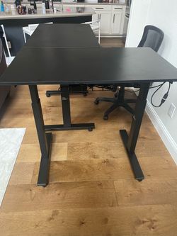2 Adjustable Standing Desks + Bayside Chair