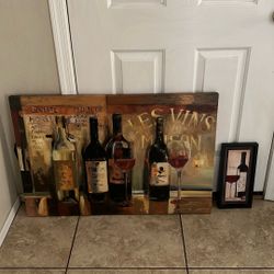 Wine Painting Perfect Or Kitchen 