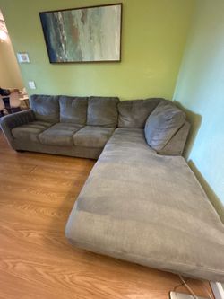 Sectional Couch / Upholstered Sofa / Gray Couch