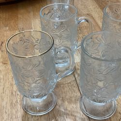 Princess House Hot Beverage Mugs Set Of 4