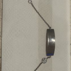 Sterling Silver Bracelet W/chain