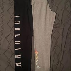 2 Pairs Of Victoria’s Secret PINK leggings