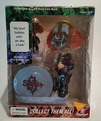 BOBBLERZ SLIPKNOT SHAWN CRAHAN BOBBLEHEAD BOBBLE HEAD COIN BANK NEW IN BOX RARE! Approx. £66.62
