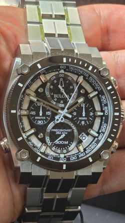 NEW MENS BULOVA PRECIOSINIST CHRONOGRAPH MENS WATCH