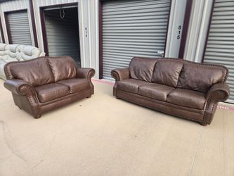 Leather Sofa Set