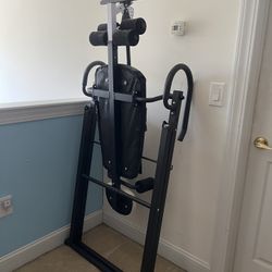 Inversion Table with Adjustable Headrest, Reversible Ankle Holders, and 300 lb Weight Capacity