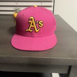 Pink Fitted Hat