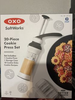 OXO SoftWorks Cookie Press with 18 Cookie Disks