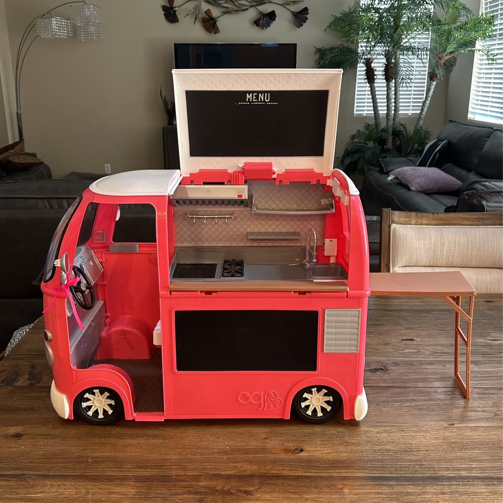 Our Generation Doll Food Truck, Great Condition, Missing Food And Cooking Items, $80