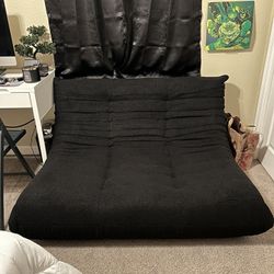Black Bean Bag Chair Love Seat