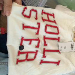 Hollister white shirts, size small