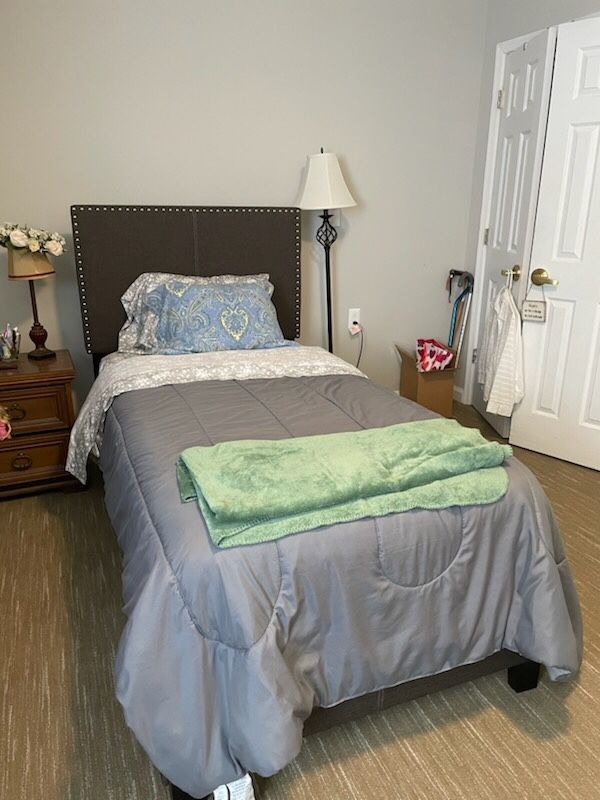 Headboard, Box Spring And Mattress