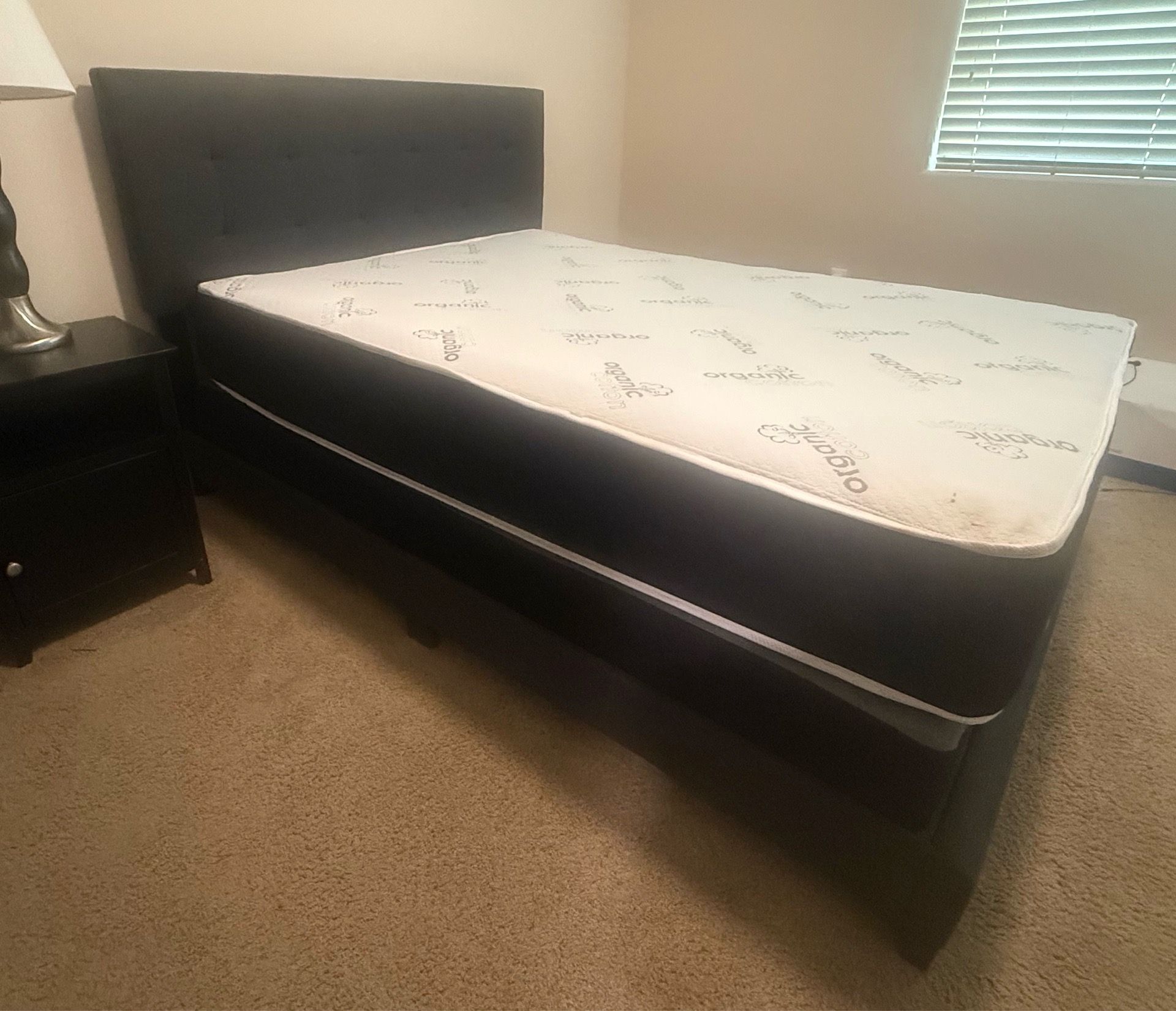 Queen bed with mattress