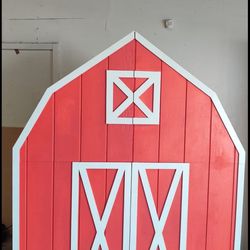 Collapsible Wooden barn Backdrop