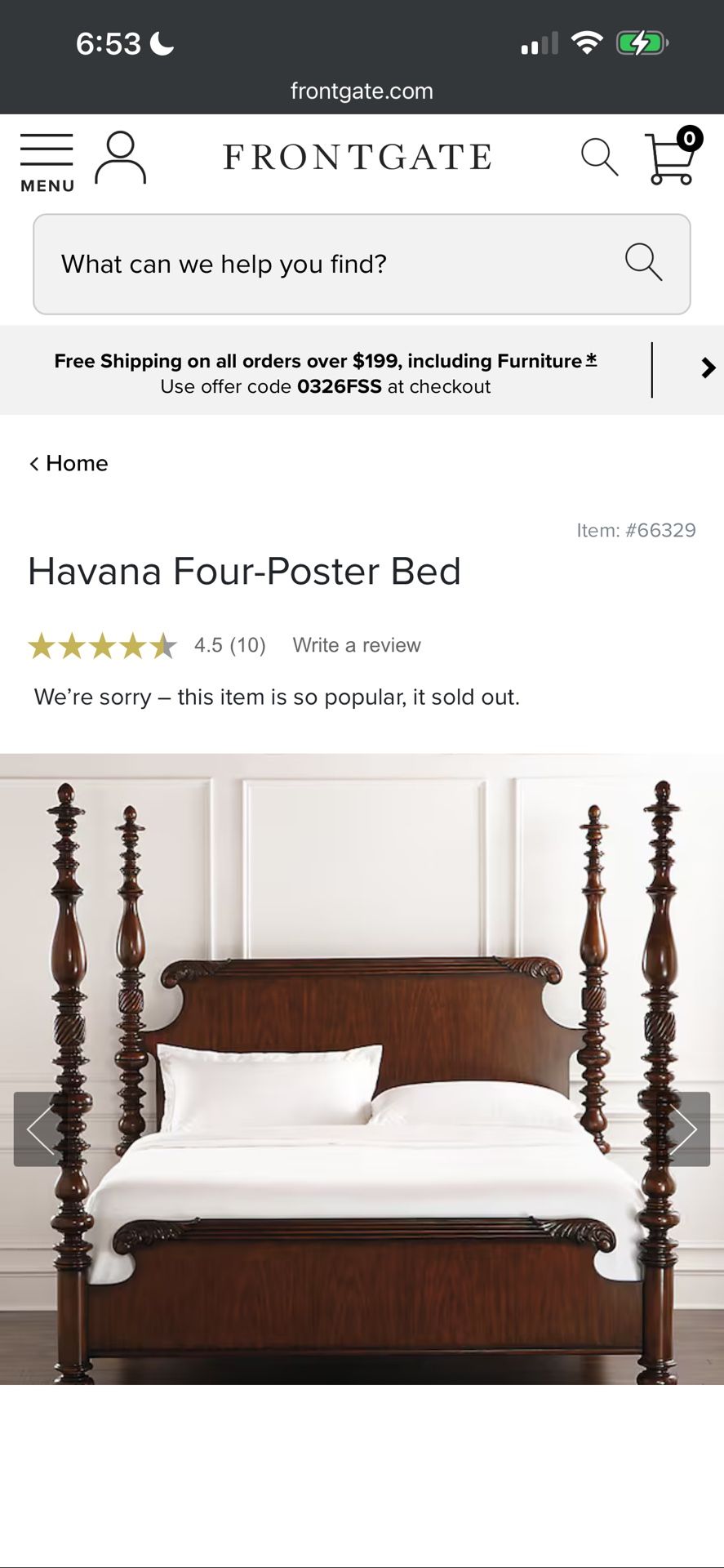 Tommy Bahama Havana Adjustable 4-Poster Bed