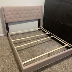 Pink Queen Size Bed Frame *MUST BE GONE BY SATURDAY!!!*