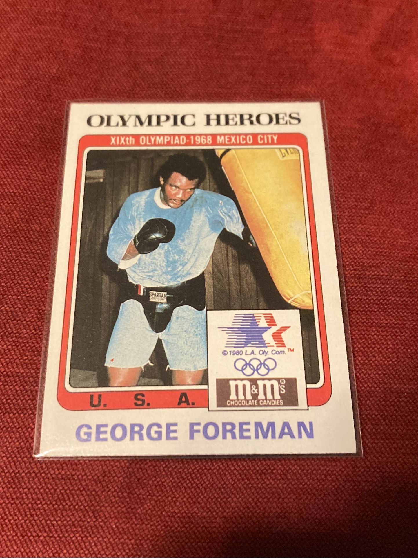 1983 George Foreman Olympic Heroes Card #14