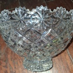 Pretty Lead Crystal Bowl