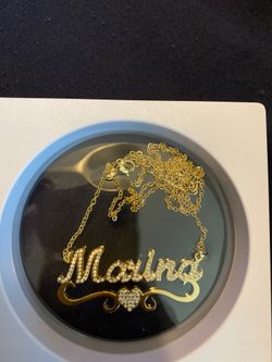 Name necklace.