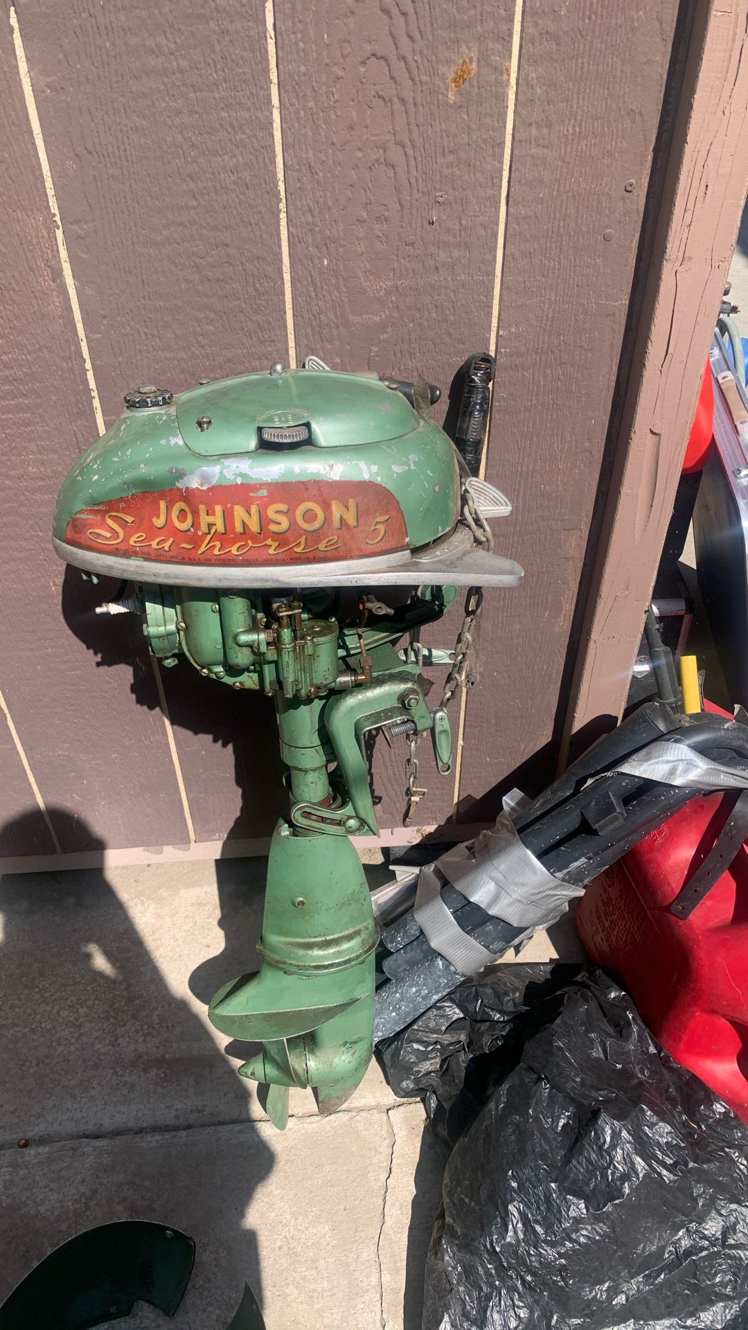 Boat. Motor Outboard