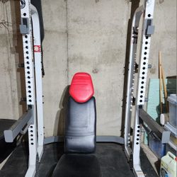 Half Rack And Weight Bench