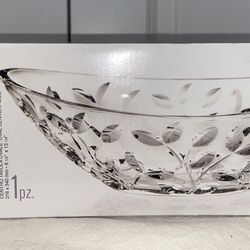 NEW / Royal Crystal Rock  Oval Centerpiece Bowl Made in ITALY 