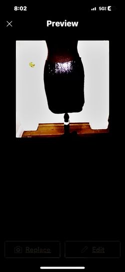 NWOTS***White House Black Market Black Sequin Skirt / Sz 4