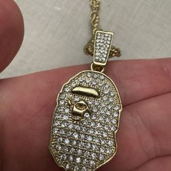 Ape Gold Colored Chain