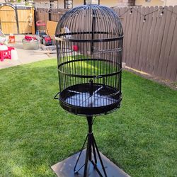 Parrot wrought iron cage