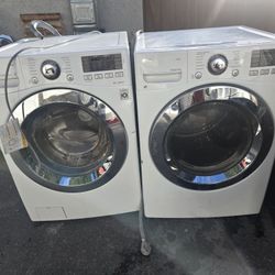 Lg Washer And Dryer Set Electric Topload 