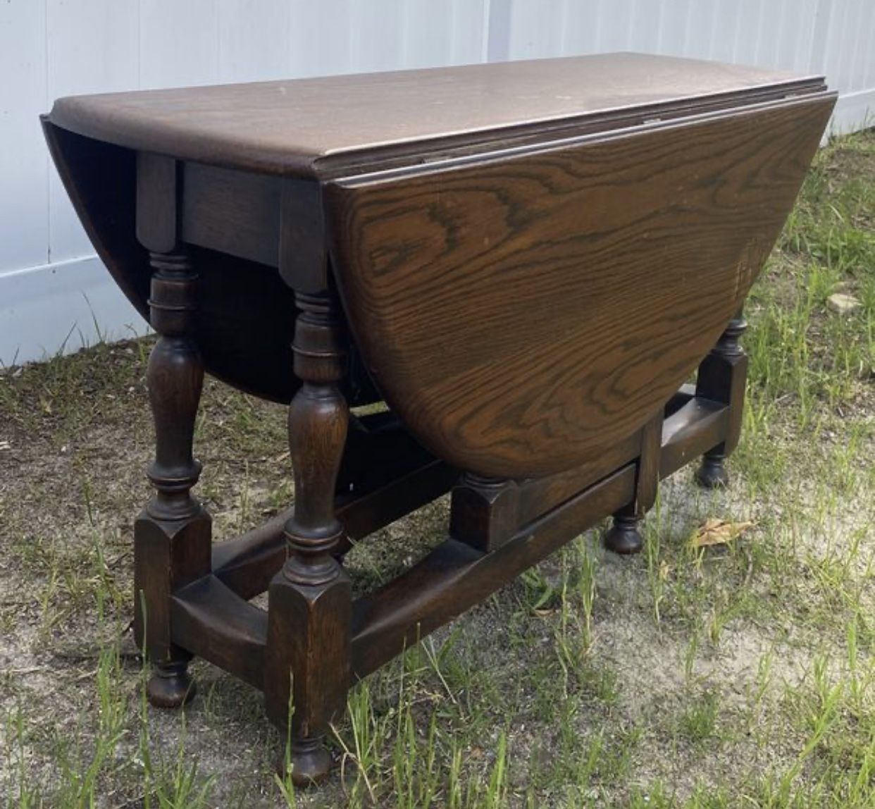 Vintage Antique Karcher & Rehn B. & S. Co Furniture Drop Leaf Farmhouse Wood Coffee Table