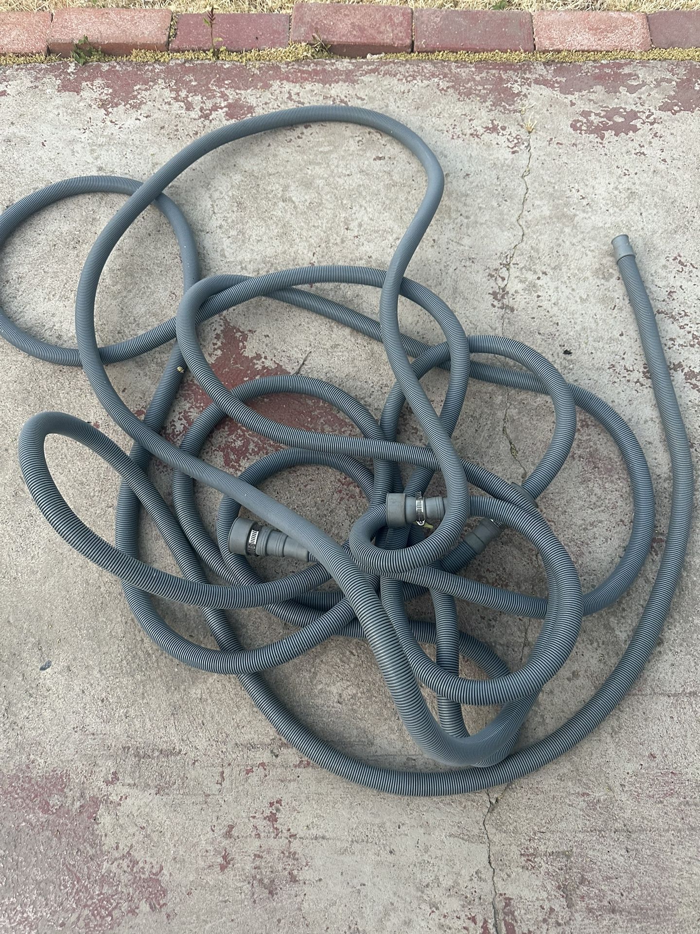Washing Machine Drain Hose for Universal Washer Drain Extension Kit, for Washer, Dryer, Heavy Duty Hose, for 1-1/2 Inch Drain Port, for Whirlpool, LG,