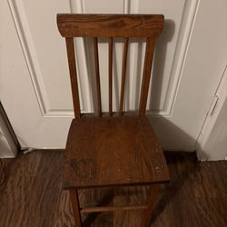 Cute little wooden old chair
