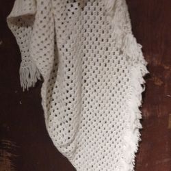 White Scarf Shawl