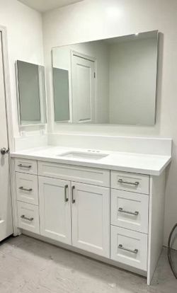 48-inch White Color With Copuntertop