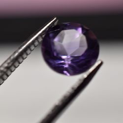 7mm Natural Amethyst – Round Cut (Single Stone)