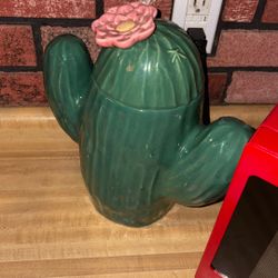 Cactus cookie jar glass looks amazing