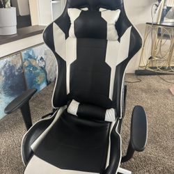 Black And White Game Chair 